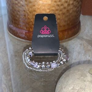 Paparazzi Babe-alicious Silver and Gray Beaded Bracelet